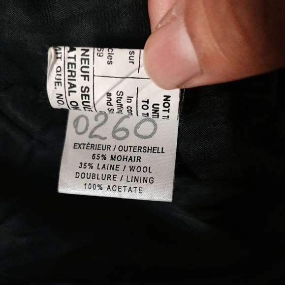 Black Wool Coat - Hilary Radley - Size 6 - Picture 6 of 6